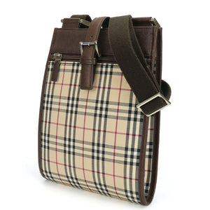 Burberry Shoulder Bag Canvas, Leather beige Women