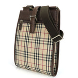 Burberry Shoulder Bag Canvas, Leather beige Women