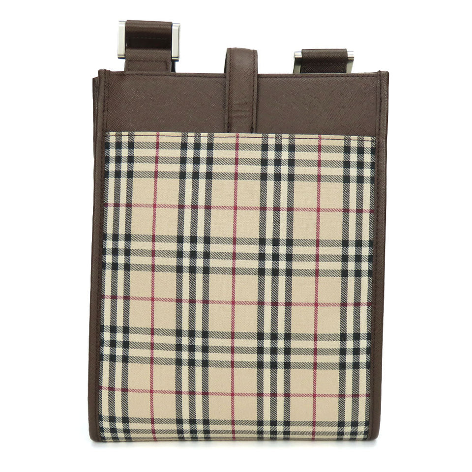 Burberry Shoulder Bag Canvas, Leather beige Women