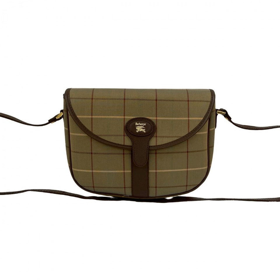 Burberry Shoulder Bag canvas Brown