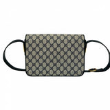 Gucci Shoulder Bag leather Navy
