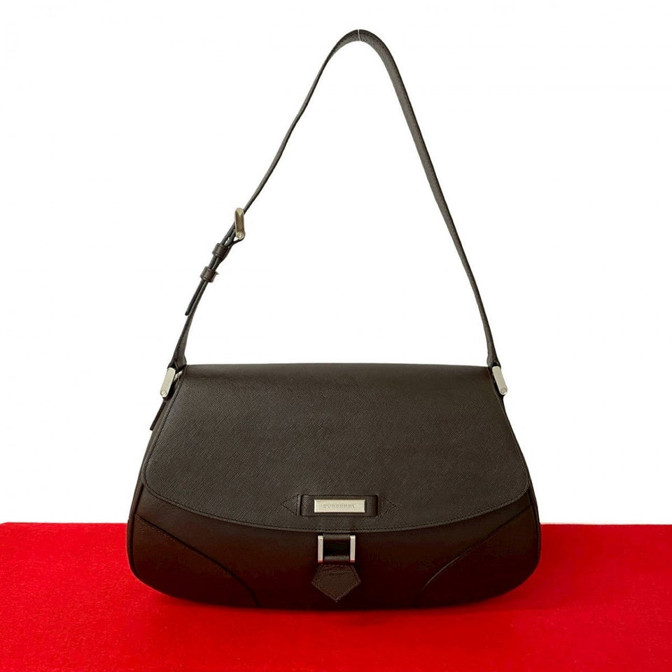 Burberry Shoulder Bag leather Brown