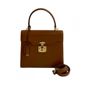 Gucci Shoulder Bag leather Brown