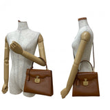 Gucci Shoulder Bag leather Brown