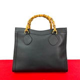 Gucci Handbag leather black Bamboo