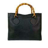 Gucci Handbag leather black Bamboo