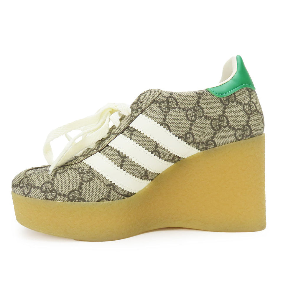Gucci sneakers 725655 GG Supreme canvas, leather beige Adidas Gajeel Women 34