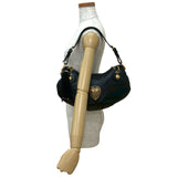 Gucci Shoulder Bag leather black Histeria