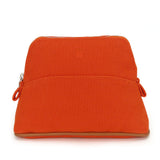Hermes Pouch cotton Orange Bored pouch mini mini Women