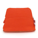 Hermes Pouch cotton Orange Bored pouch mini mini Women