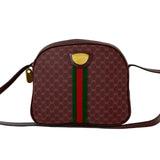 Gucci Shoulder Bag leather wine-red Sherry line