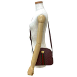Gucci Shoulder Bag leather wine-red Sherry line