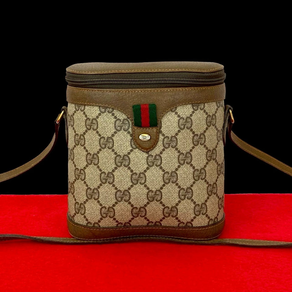 Gucci Shoulder Bag leather Brown Sherry line