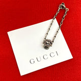 Gucci bracelet Silver925 Silver Arabesque G Cube Square Bracelet