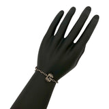 Gucci bracelet Silver925 Silver Arabesque G Cube Square Bracelet