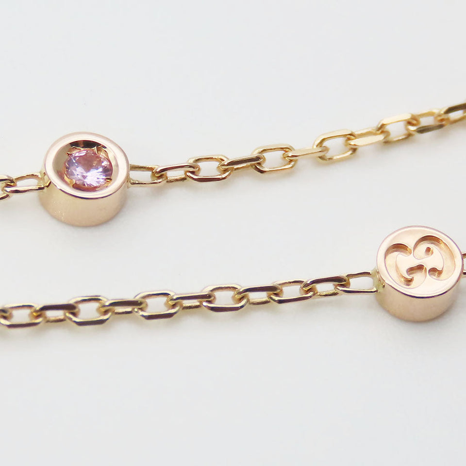 Gucci Necklace K18 Pink Gold Pink gold Star dust icon