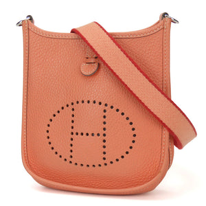 Hermes Shoulder Bag Togo pink Evelyn TPM Women