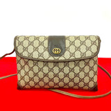 Gucci Shoulder Bag leather Brown