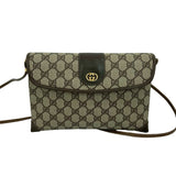 Gucci Shoulder Bag leather Brown