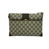 Gucci Shoulder Bag leather Brown