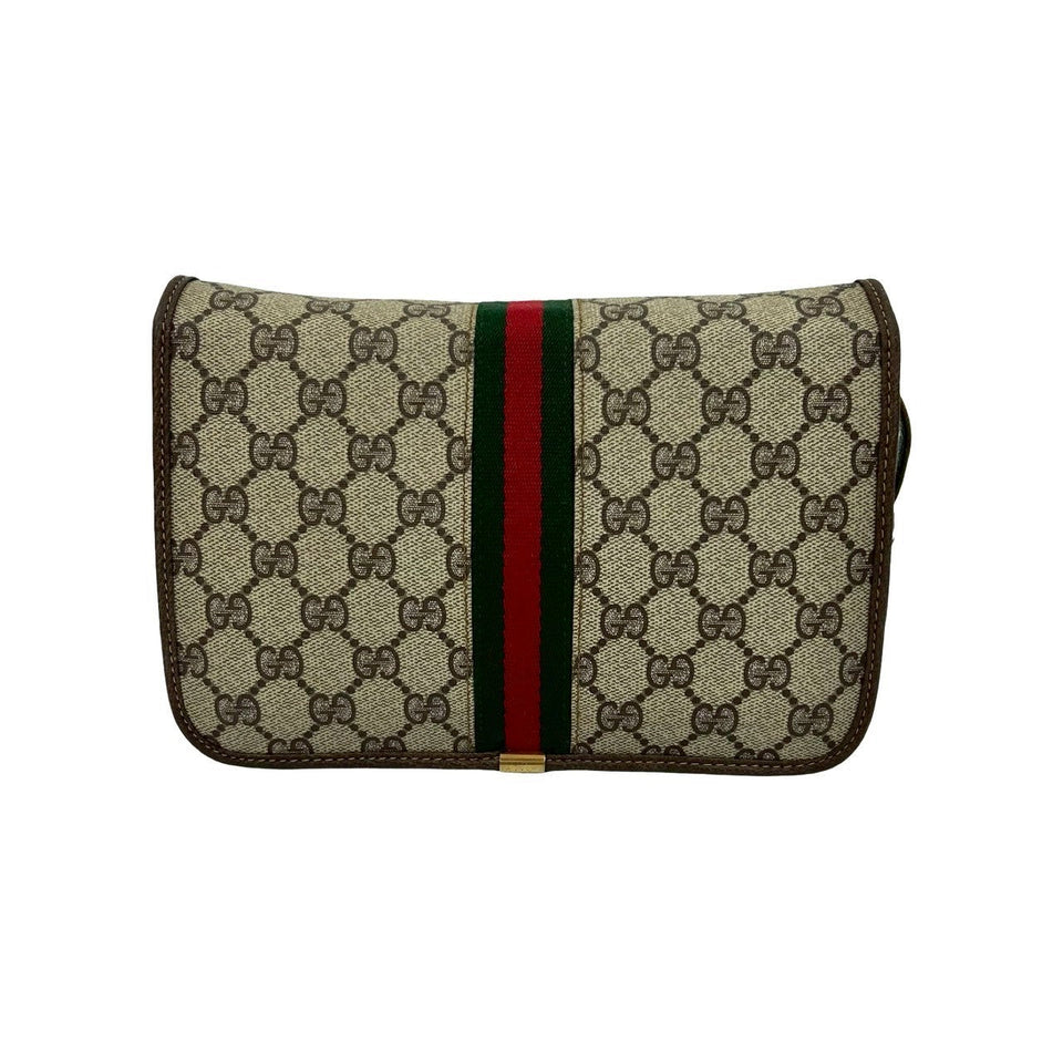 Gucci Shoulder Bag leather Brown Sherry line