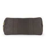 Hermes Tote Bag Canvas, Leather Khaki green Garden party PM unisex(Unisex)