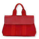Hermes Handbag Towal chevron Red Valparaiso PM