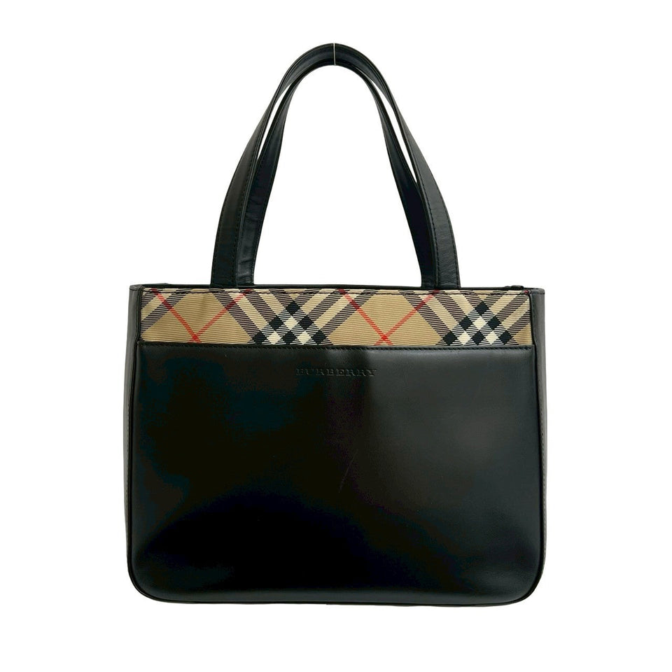 Burberry Handbag leather black