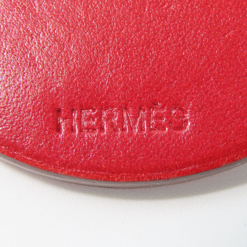 Hermes Bag charm Leather, Silver925 Red animal Women