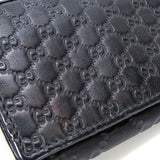 Gucci Card Case 323401 Sima leather black unisex(Unisex)