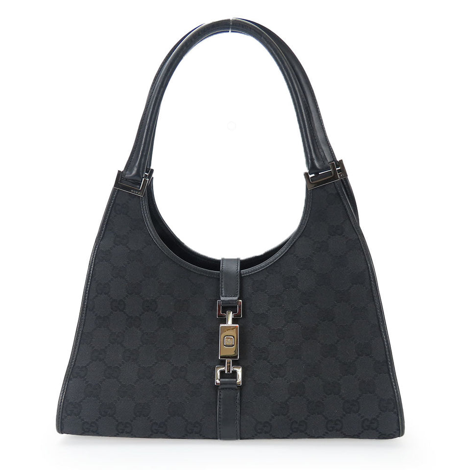 Gucci Handbag 01719 GG canvas black Women