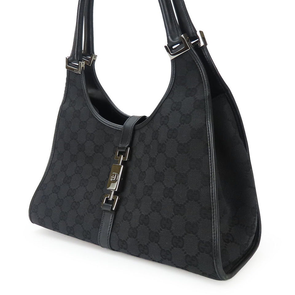 Gucci Handbag 01719 GG canvas black Women
