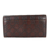 Gucci Bifold Wallet 146229 Sima leather Dark brown