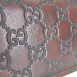 Gucci Bifold Wallet 146229 Sima leather Dark brown