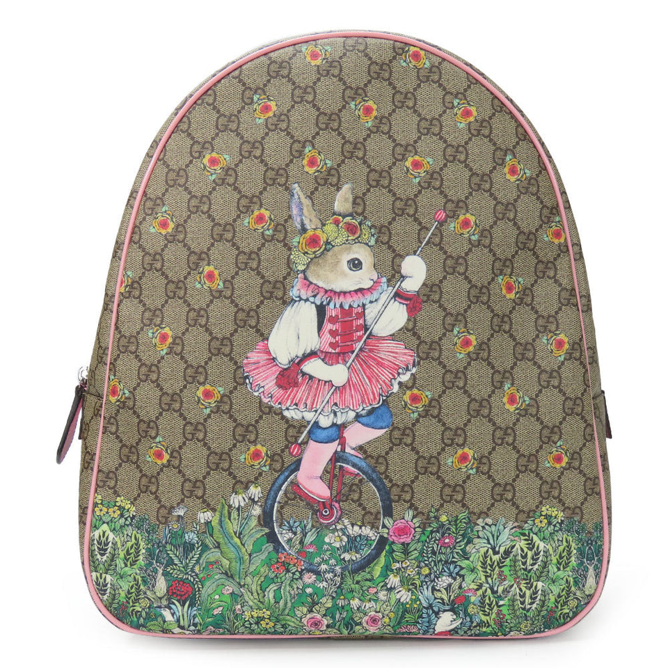 Gucci Backpack 433578 GG Supreme Canvas beige Yuko Higuchi