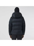 Luxury Burberry Detachable Sleeve Hooded Padding Navy