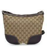 Gucci Shoulder Bag 257072 GG canvas, leather beige Lovely heart Women