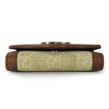 Gucci Key case Key holder  282432 GG Canvas, Calfskin beige Interlocking Women