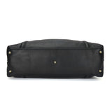 Gucci Tote Bag 162094 leather black Newbrit Double G Women
