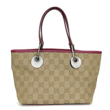 Gucci Handbag 120844 GG canvas, leather beige Women