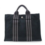 Hermes Handbag canvas black Fool ToePM unisex(Unisex)
