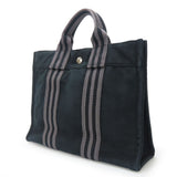 Hermes Handbag canvas black Fool ToePM unisex(Unisex)