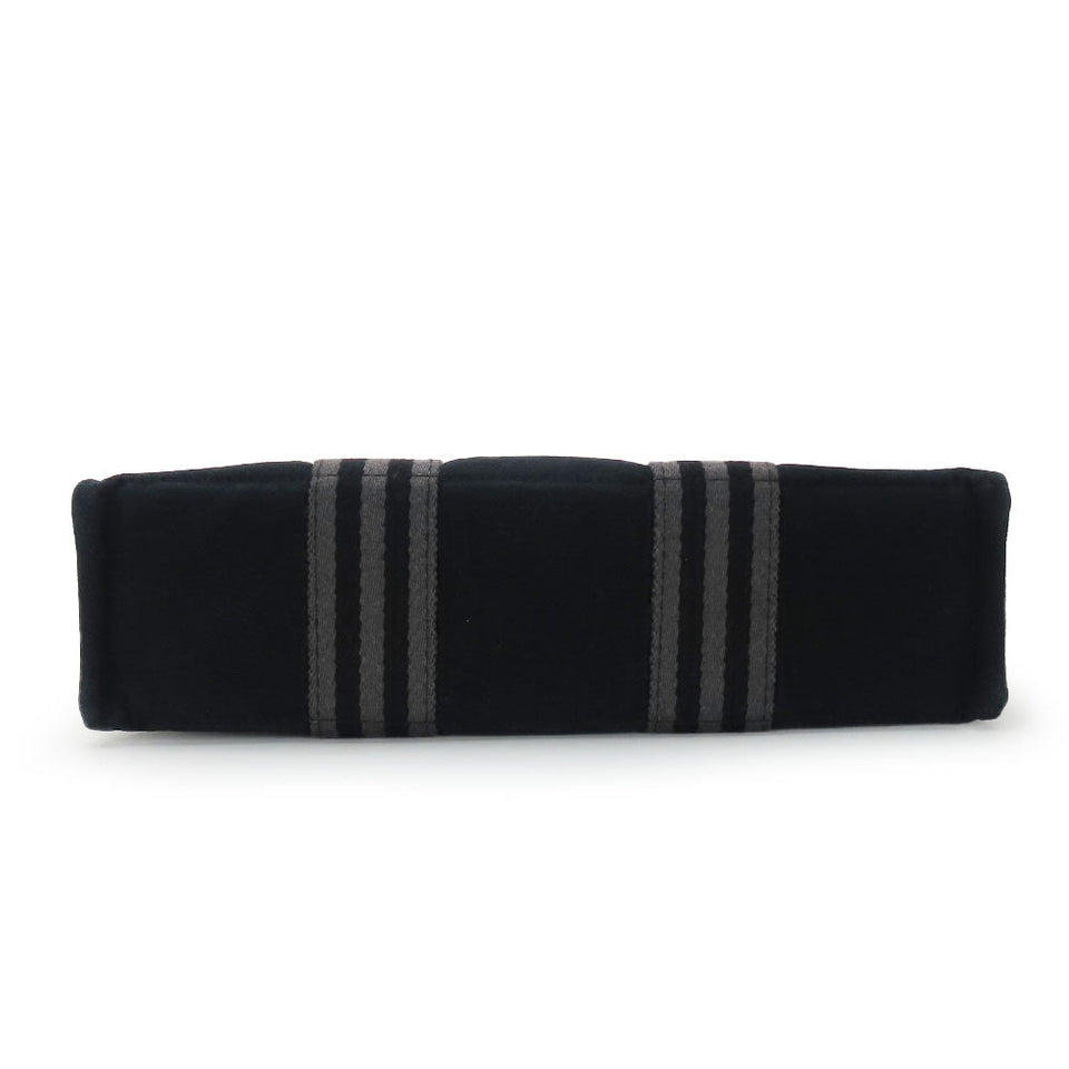 Hermes Handbag canvas black Fool ToePM unisex(Unisex)