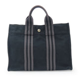 Hermes Handbag canvas black Fool ToePM Women