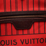 Louis Vuitton Neverfull PM Damier Ebene Handbag PVC Leather Brown