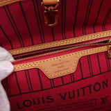 Louis Vuitton Neverfull PM Monogram Pivoine Tote Bag Leather Brown