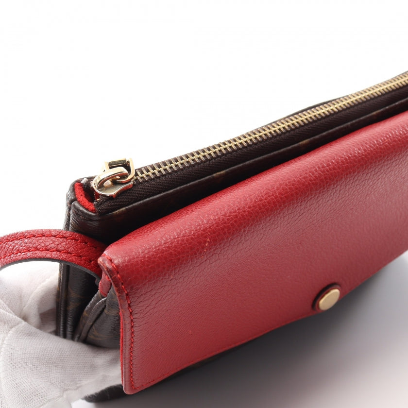 Louis Vuitton Twice Monogram Suise Shoulder Bag Leather