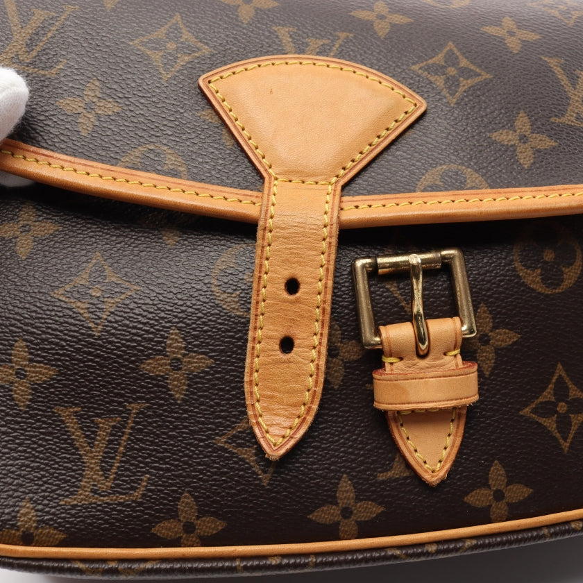 Louis Vuitton Sologne Monogram Shoulder Bag Leather Brown