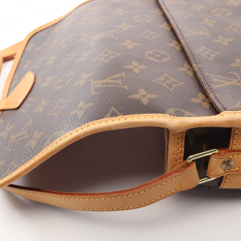 Louis Vuitton Sologne Monogram Shoulder Bag Leather Brown