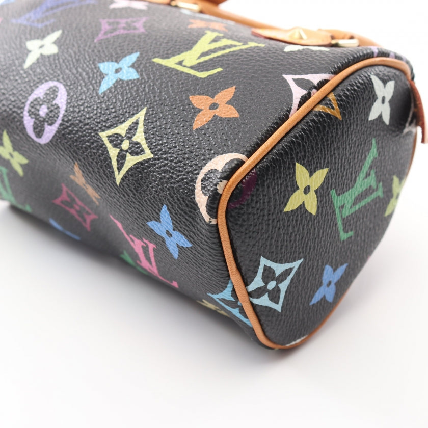Louis Vuitton Mini Speedy Monogram Multicolor Noir Handbag